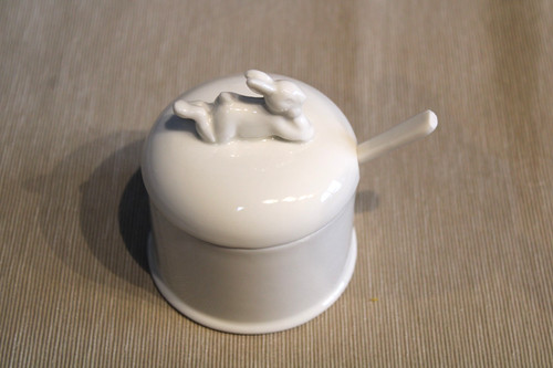Zuckerdose aus porzellan - aus,