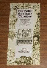 Seltene Werbung AGIO MEHARI'S - Die echten Cigarillos 1982