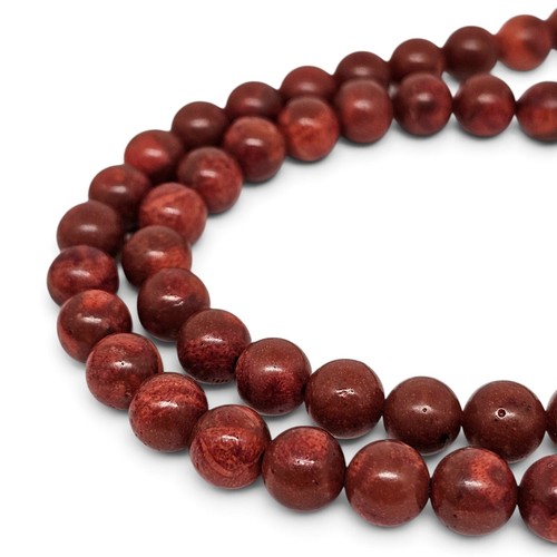Rote schaumkoralle 8mm strang - rote,