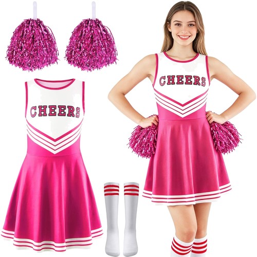 Cheerleader kostüm damen rosa - cheerleader,