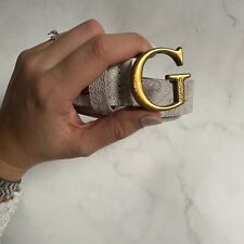 Guess Damen Gürtel Gr. 90 Taupe / Gold