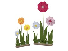 Formano Filzblumen auf Sockel