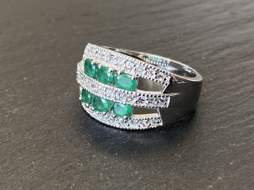 Ring silber 925 smaragd - ring,