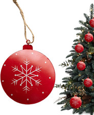 Schneeflocken Christbaumschmuck aus Eisen Rostfreie Deko für Wand Tür Garten