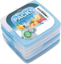 6er Set Kühlakku für die Lunchbox - 6 Kühlakkus für die Kühltasche - Kühlbox