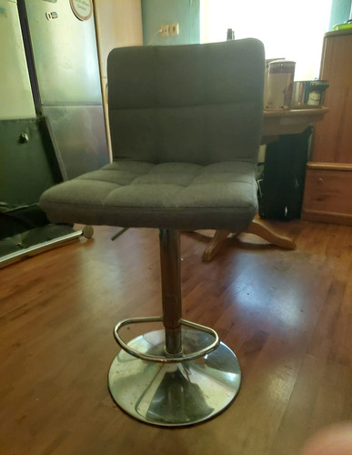 Barhocker grau stoff - barhocker,
