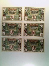 Notgeld Rothenburg o.d.T., 6x