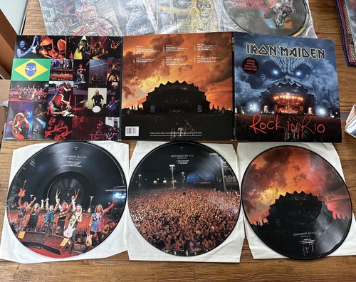 Iron maiden rock rio - 3x, lp