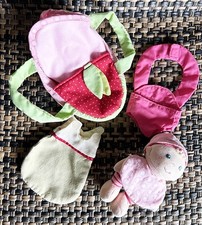 Puppe 13 cm - Bauchtrage - Bett - Schlafsack von HABA  - RAR - für Krümel