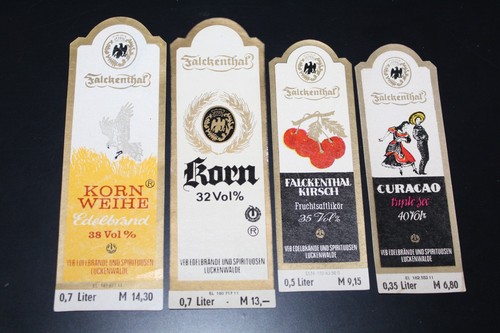 Stück alte schnapsetiketten - 4,