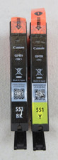 2 Canon CLI-551 BK Y iP7250,MG5450,MG5550,MG5650,MG5655,MG6350,MG6450,MG6650 B2