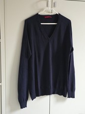 PRADA Herren Pullover Gr.50, dunkelblau, Baumwolle/Kaschmir