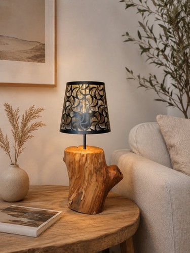 Holzlampe treibholz - holzlampe,