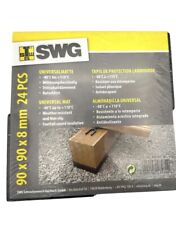 SWG Universalmatten für Unterkonstruktion, Gummi 90x90x8mm Rutschfest Terrasse.