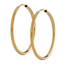 Paar 585 Gelbgold Creolen