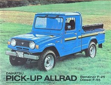 Daihatsu Pick Up Allrad Prospekt Brochure Depliant 