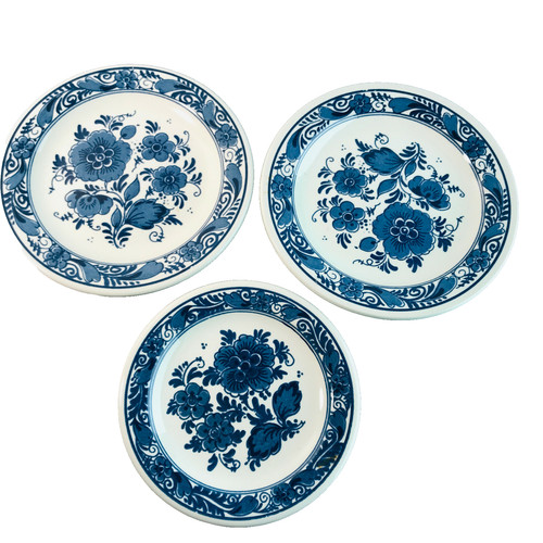 Teller set blauw delfts - teller,