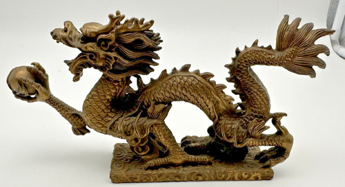 Massiver bronze drache china - massiver,