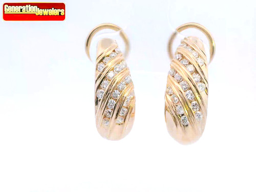 Vs2 kt diamant huggie - fg/vs2, 1,15
