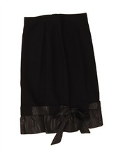 EMMEGI Damen gerader Rock IT 44 Medium W28 schwarz Colourblock AS06