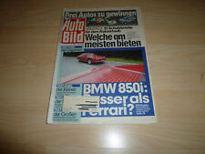 Zeitung Zeitschrift - Auto Bild Heft Nr.25 - 18.Juni 1990 - BMW 850i Ferrari 348