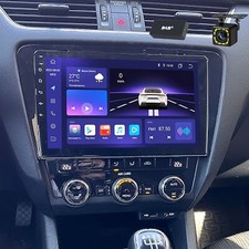 DAB+ Android 14 Carplay Navi GPS Für Autoradio SKODA Octavia III 3 5E 2013-2018