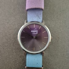 Maui Sports Unisex Uhr – Buntes Textilarmband mit Quarzwerk