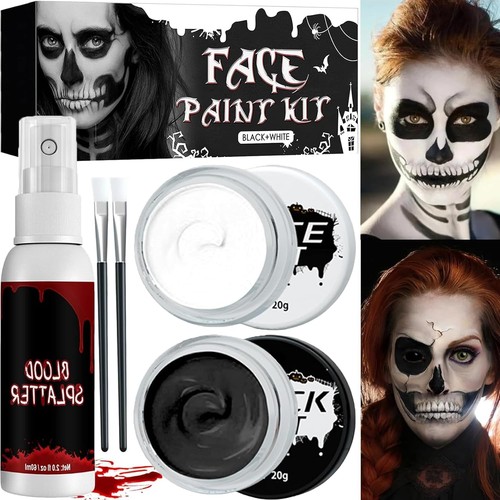 Schwarz weiß halloween - schwarz-weiß,
