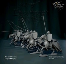 54mm Mid 14th c Knights Set B