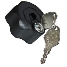 Knebelmutter abschließbar