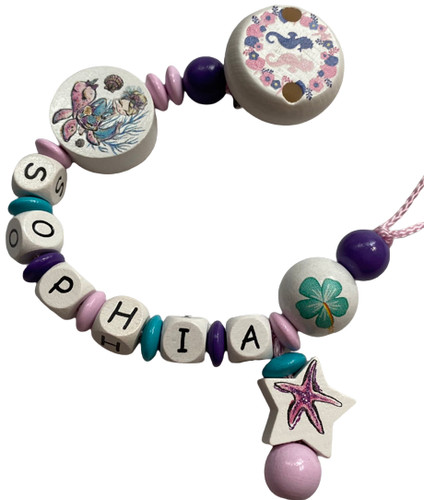 Schnullerkette mit namen - mit,