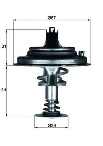Thermostat kühlmittel mahle - thermostat,
