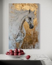 Leinwand Bild Pferd Abstrakt