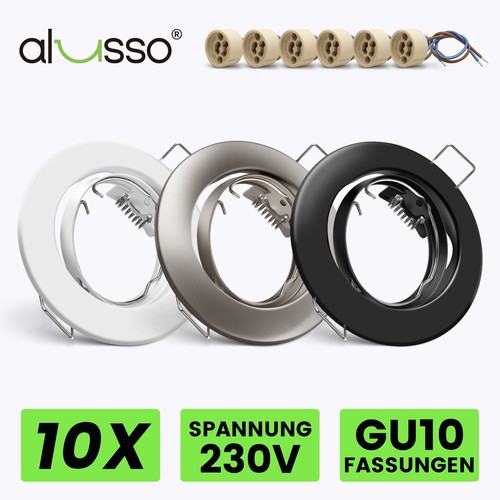 10x led einbaustrahler gu10 - 10x,