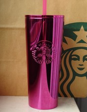 Starbucks Tumbler Thermobecher Cold to Go Edelstahl Shimmer pink Logo 16oz NEU