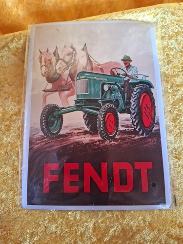 Blechschild fendt trecker als - blechschild,