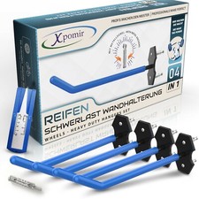 Xpomir 4X Schwerlast Wandhalterung mit Metalldübel für Autoreifen, Felgen Halter