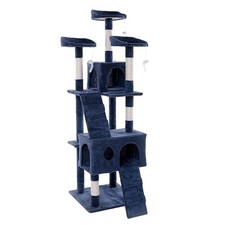 Kratzbaum Katzenbaum Katzenkratzbaum 170 cm Kletterbaum Spielbaum Dunkelgrau