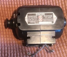 Vintage schwarze Singer 99k Nähmaschine Elektromotor funktioniert passt vielleicht auch auf andere