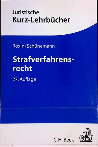 Strafverfahrensrecht ein - strafverfahrensrecht, :