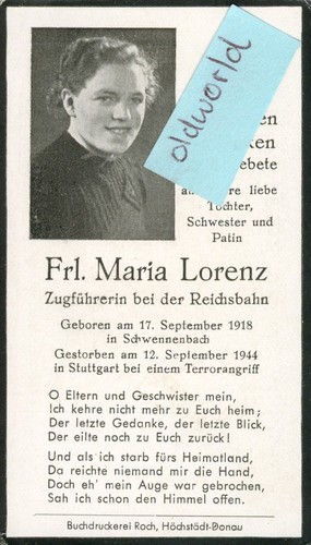 Wk2 sterbebild deathcard - wk2,