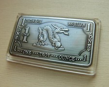 Barren - 1 Troy Ounce - Unze Tibetan Silver Silber - Drachen China Dragon - XxX