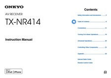 Onkyo TX-NR414 Tuner Owners