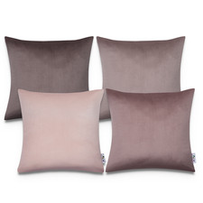 Samt Kissenbezug 4er Set