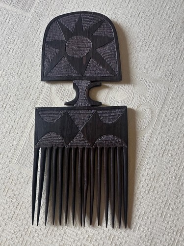 Afrikanischer ebenholz kamm - ebenholz,