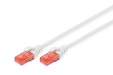 DIGITUS CAT 6 U-UTP Patch Cable, 1m, Network LAN DSL Ethernet Cable, LSZH, Coppe
