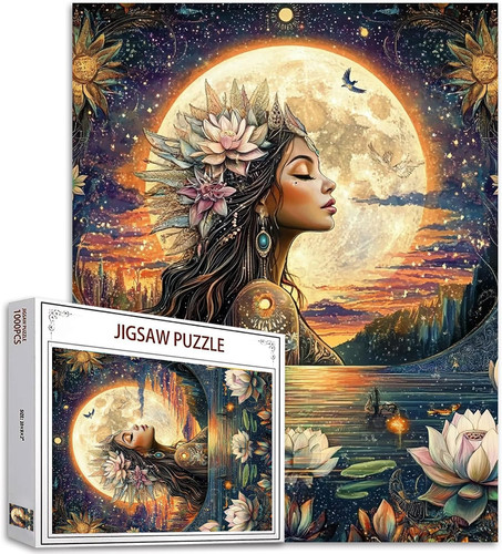 Mädchen mit blumen puzzle - mädchen,