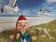 Handpuppe Kasper mit Beinen