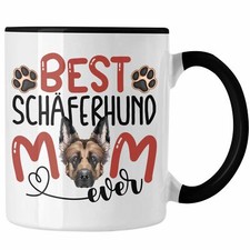Trendation - Schäferhund Mom Besitzerin Tasse Geschenk Lustiger Spruch Geschenki