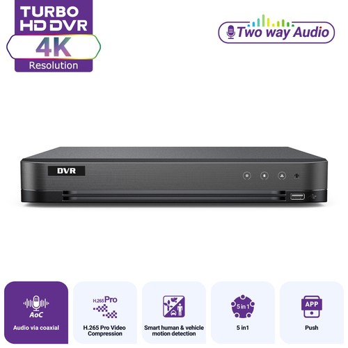 Cctv 8mp dvr - kanal, acusense